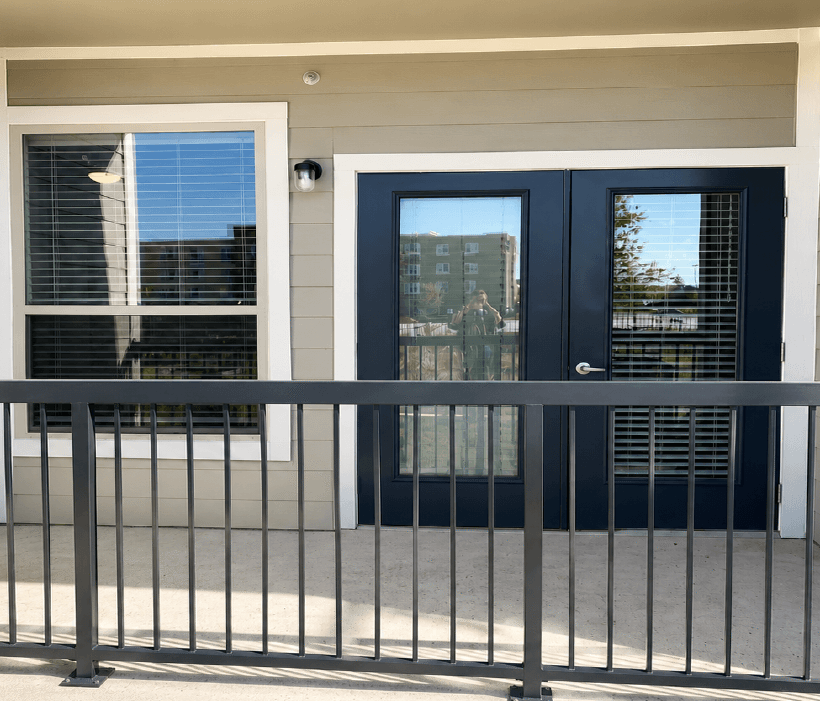 Apartment with private outdoor living space