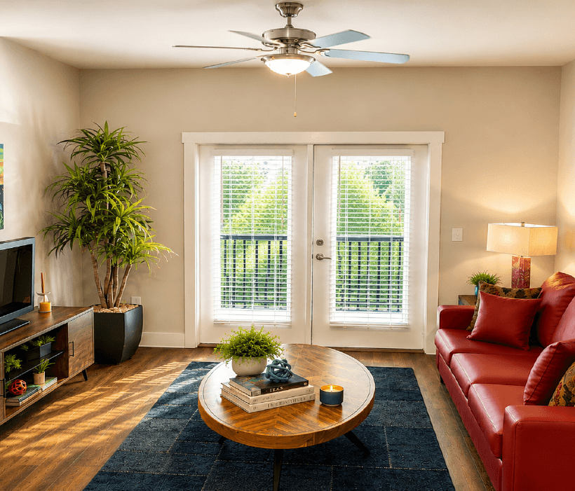 Spacious apartment layout at The Ranch