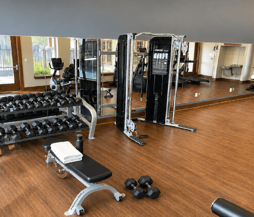 Fitness center at The Ranch at Huntsville