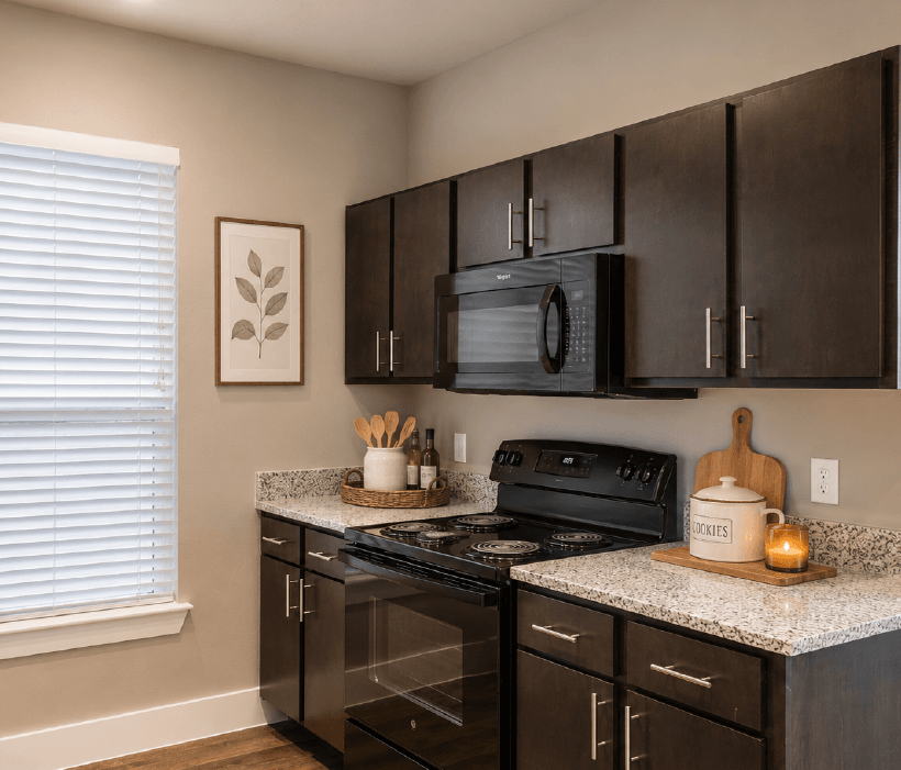 Apartment kitchen near SHSU